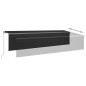 vidaXL Markise Manuell Einziehbar mit Rollo 6x3 m Anthrazit vidaXL Markise Manuell Einziehbar mit Rollo 6x3 m Anthrazit