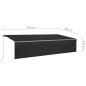 vidaXL Markise Manuell Einziehbar mit Rollo 6x3 m Anthrazit vidaXL Markise Manuell Einziehbar mit Rollo 6x3 m Anthrazit