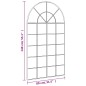 vidaXL Wandspiegel Schwarz 80x140 cm Gewölbt Eisen vidaXL Wandspiegel Schwarz 80x140 cm Gewölbt Eisen