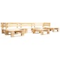 vidaXL 6-tlg. Paletten-Lounge-Set mit Kissen in Rot Holz vidaXL 6-tlg. Paletten-Lounge-Set mit Kissen in Rot Holz