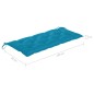vidaXL 2-Sitzer-Gartenbank mit Auflage 120 cm Grau Eukalyptusholz vidaXL 2-Sitzer-Gartenbank mit Auflage 120 cm Grau Eukalyptusholz