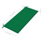 vidaXL Batavia-Gartenbank mit Grünem Kissen 120 cm Teak Massivholz vidaXL Batavia-Gartenbank mit Grünem Kissen 120 cm Teak Massivholz