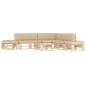 vidaXL 6-tlg. Paletten-Lounge-Set mit Kissen Imprägniertes Kiefernholz vidaXL 6-tlg. Paletten-Lounge-Set mit Kissen Imprägniertes Kiefernholz