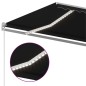 vidaXL Markise Manuell Einziehbar mit LED 400x300 cm Anthrazit vidaXL Markise Manuell Einziehbar mit LED 400x300 cm Anthrazit