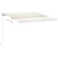 vidaXL Markise Manuell Einziehbar mit LED 300x250 cm Creme vidaXL Markise Manuell Einziehbar mit LED 300x250 cm Creme