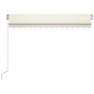 vidaXL Markise Manuell Einziehbar mit LED 300x250 cm Creme vidaXL Markise Manuell Einziehbar mit LED 300x250 cm Creme