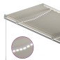 vidaXL Markise Manuell Einziehbar mit LED 300x250 cm Creme vidaXL Markise Manuell Einziehbar mit LED 300x250 cm Creme