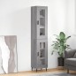 vidaXL Highboard Grau Sonoma 34,5x34x180 cm Holzwerkstoff vidaXL Highboard Grau Sonoma 34,5x34x180 cm Holzwerkstoff