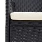 vidaXL 9-tlg. Garten-Essgruppe mit Kissen Poly Rattan Schwarz vidaXL 9-tlg. Garten-Essgruppe mit Kissen Poly Rattan Schwarz