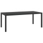 vidaXL 9-tlg. Garten-Essgruppe mit Kissen Poly Rattan Schwarz vidaXL 9-tlg. Garten-Essgruppe mit Kissen Poly Rattan Schwarz