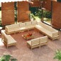 vidaXL 14-tlg. Garten-Lounge-Set mit Kissen Honigbraun Kiefernholz vidaXL 14-tlg. Garten-Lounge-Set mit Kissen Honigbraun Kiefernholz
