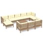 vidaXL 11-tlg. Garten-Lounge-Set mit Kissen Honigbraun Kiefernholz vidaXL 11-tlg. Garten-Lounge-Set mit Kissen Honigbraun Kiefernholz