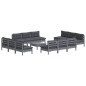 vidaXL 13-tlg. Garten-Lounge-Set mit Anthrazit Kissen Kiefernholz vidaXL 13-tlg. Garten-Lounge-Set mit Anthrazit Kissen Kiefernholz