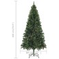 vidaXL Künstlicher Weihnachtsbaum mit Beleuchtung & Zapfen Grün 180 cm vidaXL Künstlicher Weihnachtsbaum mit Beleuchtung & Zapfen Grün 180 cm