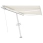 vidaXL Markise Manuell Einziehbar mit LED 300x250 cm Creme vidaXL Markise Manuell Einziehbar mit LED 300x250 cm Creme