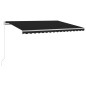 vidaXL Automatische Markise mit LED & Windsensor 300x250 cm Anthrazit vidaXL Automatische Markise mit LED & Windsensor 300x250 cm Anthrazit