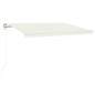 vidaXL Automatische Markise mit LED Windsensor 400x300 cm Creme vidaXL Automatische Markise mit LED Windsensor 400x300 cm Creme