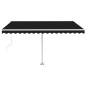 vidaXL Markise Automatisch mit LED & Windsensor 400x300 cm Anthrazit vidaXL Markise Automatisch mit LED & Windsensor 400x300 cm Anthrazit