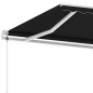 vidaXL Markise Automatisch mit LED & Windsensor 400x300 cm Anthrazit vidaXL Markise Automatisch mit LED & Windsensor 400x300 cm Anthrazit