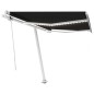 vidaXL Markise Automatisch mit LED & Windsensor 300x250 cm Anthrazit vidaXL Markise Automatisch mit LED & Windsensor 300x250 cm Anthrazit