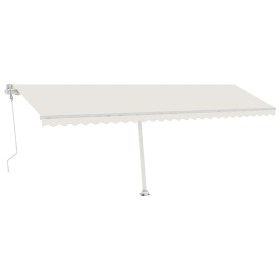 vidaXL Automatische Markise mit LED & Windsensor 600x300 cm Creme