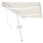 vidaXL Automatische Markise mit LED & Windsensor 600x300 cm Creme vidaXL Automatische Markise mit LED & Windsensor 600x300 cm Creme