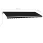 vidaXL Standmarkise Automatisch 500x300 cm Anthrazit vidaXL Standmarkise Automatisch 500x300 cm Anthrazit