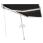 vidaXL Markise Automatisch mit LED & Windsensor 500x300 cm Anthrazit vidaXL Markise Automatisch mit LED & Windsensor 500x300 cm Anthrazit