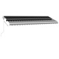 vidaXL Markise Automatisch mit LED & Windsensor 500x300 cm Anthrazit vidaXL Markise Automatisch mit LED & Windsensor 500x300 cm Anthrazit