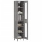 vidaXL Highboard Grau Sonoma 34,5x34x180 cm Holzwerkstoff vidaXL Highboard Grau Sonoma 34,5x34x180 cm Holzwerkstoff
