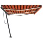 Automatische Markise mit LED & Windsensor 600x300 Orange/Braun Automatische Markise mit LED & Windsensor 600x300 Orange/Braun