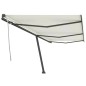 vidaXL Standmarkise Manuell Einziehbar 600x300 cm Creme vidaXL Standmarkise Manuell Einziehbar 600x300 cm Creme