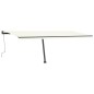 vidaXL Standmarkise Manuell Einziehbar 600x300 cm Creme vidaXL Standmarkise Manuell Einziehbar 600x300 cm Creme