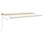 vidaXL Standmarkise Manuell Einziehbar 600x300 cm Creme vidaXL Standmarkise Manuell Einziehbar 600x300 cm Creme
