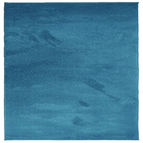 vidaXL Teppich OVIEDO Kurzflor Türkis 240x240 cm