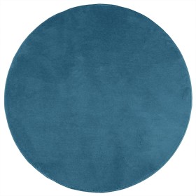 vidaXL Teppich OVIEDO Kurzflor Türkis Ø 160 cm