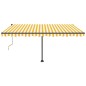 Automatische Markise mit LED & Windsensor 400x350 Gelb/Weiß Automatische Markise mit LED & Windsensor 400x350 Gelb/Weiß