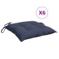 vidaXL Stuhlkissen 6 Stk. Marineblau 40x40x7 cm Oxford-Gewebe vidaXL Stuhlkissen 6 Stk. Marineblau 40x40x7 cm Oxford-Gewebe