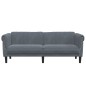 vidaXL Sofa 3-Sitzer Dunkelgrau Samt vidaXL Sofa 3-Sitzer Dunkelgrau Samt