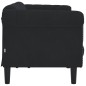 vidaXL Sofa 3-Sitzer Schwarz Samt vidaXL Sofa 3-Sitzer Schwarz Samt