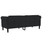 vidaXL Sofa 3-Sitzer Schwarz Samt vidaXL Sofa 3-Sitzer Schwarz Samt