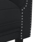 vidaXL Sofa 3-Sitzer Schwarz Samt vidaXL Sofa 3-Sitzer Schwarz Samt