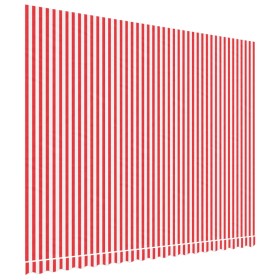vidaXL Markisenbespannung Rot und Weiß Gestreift 4,5x3,5 m