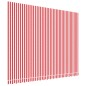 vidaXL Markisenbespannung Rot und Weiß Gestreift 4,5x3,5 m vidaXL Markisenbespannung Rot und Weiß Gestreift 4,5x3,5 m