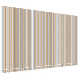 vidaXL Markisenbespannung Mehrfarbig Gestreift 6x3,5 m