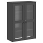 vidaXL Highboard VIKEN Anthrazit 80x40x190 cm Massivholz Kiefer vidaXL Highboard VIKEN Anthrazit 80x40x190 cm Massivholz Kiefer