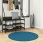 vidaXL Teppich OVIEDO Kurzflor Türkis Ø 100 cm vidaXL Teppich OVIEDO Kurzflor Türkis Ø 100 cm
