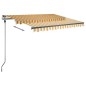 vidaXL Standmarkise Manuell Einziehbar 300x250 cm Gelb/Weiß vidaXL Standmarkise Manuell Einziehbar 300x250 cm Gelb/Weiß