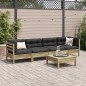 vidaXL 5-tlg. Garten-Sofagarnitur mit Kissen Kiefernholz Imprägniert vidaXL 5-tlg. Garten-Sofagarnitur mit Kissen Kiefernholz Imprägniert