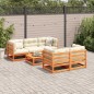 vidaXL 6-tlg. Garten-Sofagarnitur mit Kissen Wachsbraun Kiefernholz vidaXL 6-tlg. Garten-Sofagarnitur mit Kissen Wachsbraun Kiefernholz